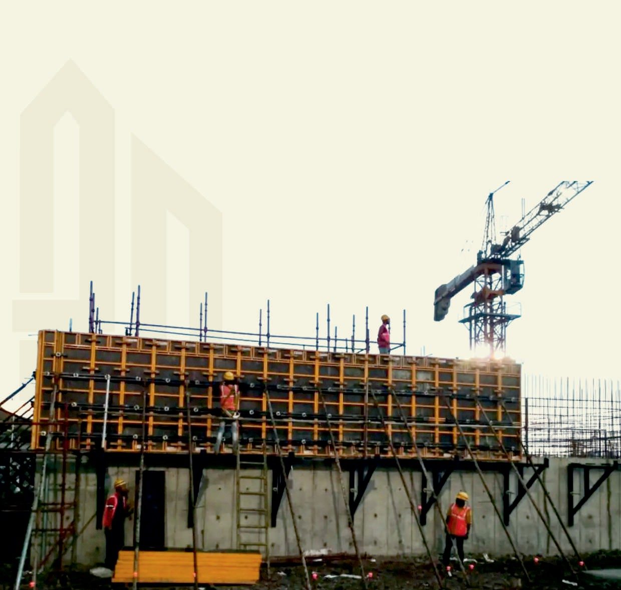 Formwork and shuttering material stock